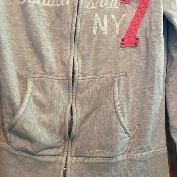 Medium American Eagle zip up Hoodie Peave, Love, AE - Picture 4 of 8